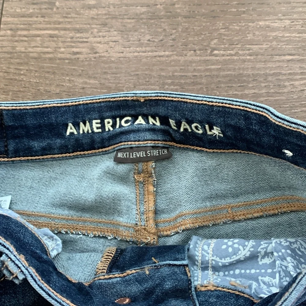 American Eagle Outfitters High Rise Jeans - Blue - Picture 3 of 6